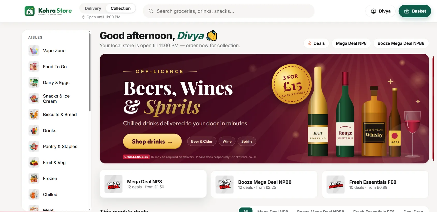 Kohra Store website